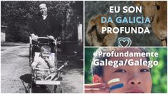 La imagen que comparti� Feijoo de beb� junto a las campa�as de Podemos y BNG