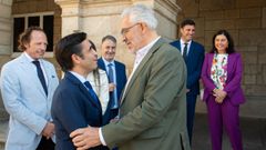 El alcalde de Lugo recibi al de Ferrol a su llega a la Casa Consistorial