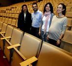 De izquierda a derecha, Llovo, P�rez, Falc�n y Jarque.