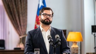 El presidente chileno, Gabriel Boric