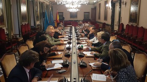 Reuni�n del alcalde y miembros del equipo de Gobierno con miembros de la FAVO