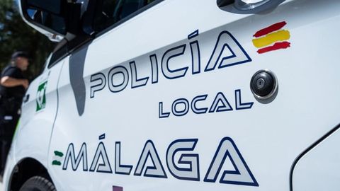 Veh�culo policial en M�laga.