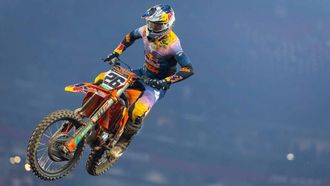 Jorge Prado, en acci&oacute;n durante el gran evento de Glendale, en el que termin&oacute; quinto.