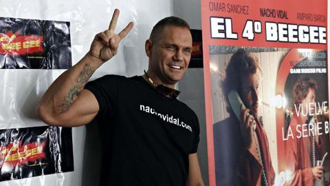 El actor porno Nacho Vidal. 