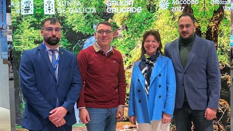 Dani Vega, alcalde de Ribadeo, en Fitur