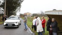 Recorrido�de prueba del servicio de taxi a demanda en Vilach� que tuvo lugar este lunes.