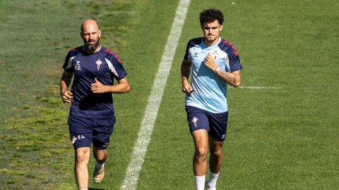 Stefan Bajcetic entrena en solitario y se incorporar� al grupo cone l Celta Fortuna, en principio, la pr�xima semana.
