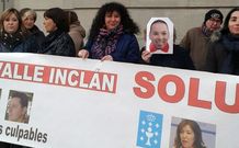 Extrabajadores y sindicatos se concentraron en la Audiencia. 