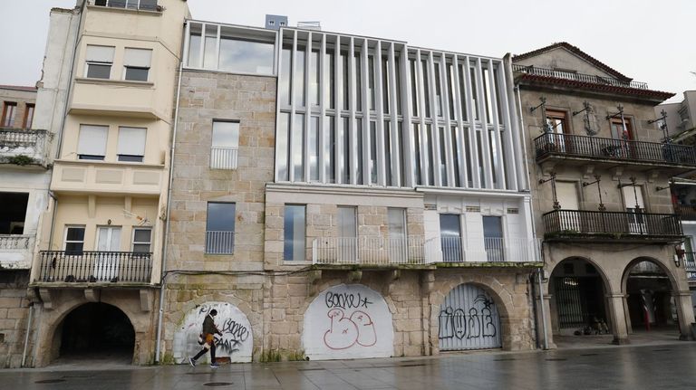 Imagen de la sede de la Universidad de Vigo en la zona de O Berb&eacute;s, en una foto de archivo