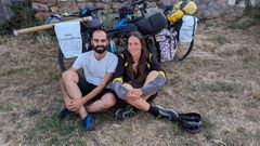 Jairo Murciego y Sandra Franco, cicloviajeros que van desde Len hasta Japn.