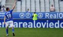 Gol Christian Fernandez Real Oviedo Sevilla Atletico Carlos Tartiere.Christian Fernandez celebra su tanto frente al Sevilla Atletico