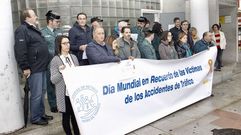 La Delegacin Provincial de Trfico acogi una concentracin en recuerdo de las vctimas de los accidentes de trfico