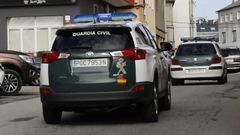 Patrullas de la Guardia Civil en Burela, en una imagen de archivo