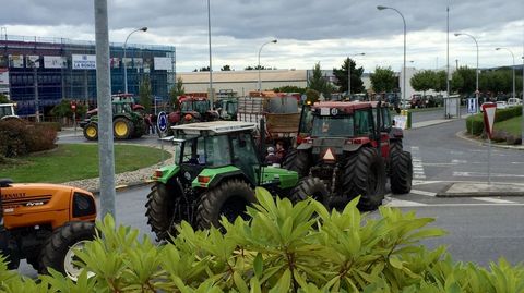 Protesta sin autorizar en O Ceao