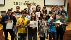 El grupo de ganadores