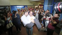 Celebraci�n del resultado electoral de Democracia Ourensana en el a�o 2015