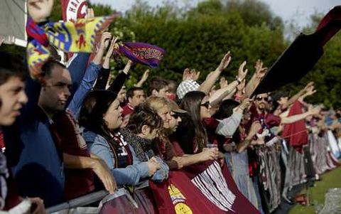 Al igual que ante el Boiro y el Dorneda, la hinchada granate volver a apoyar en masa al equipo.