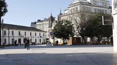 La Praza de Ferrol es una de las m�s renovadas por las obras de peatonalizaci�n