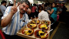 Fiesta del marisco en O Grove