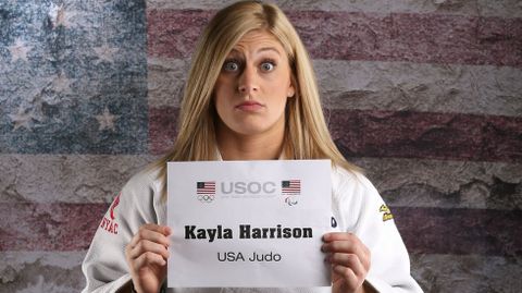 La atleta judoka Kayla Harrison posa para el reportaje