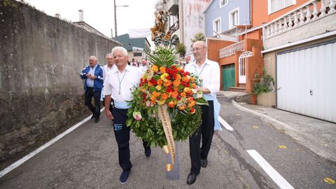 Imágenes de la procesión marítima de la Virxe do Carme en Santiago de Lampón
