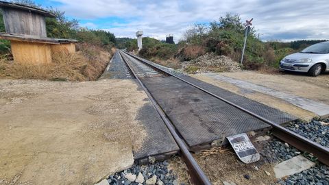 Paso a nivel en Lugo, en la zona de Buratai