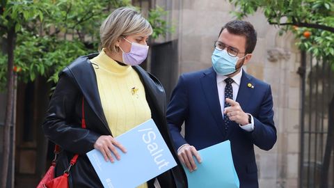 Aragon�s y Verg�s, consejera de Salud, tras la reuni�n del Ejecutivo