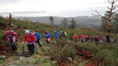 Integrantes del club, durante la ruta.