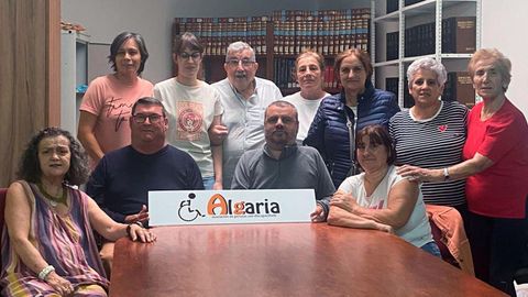 Miembros de la asociaci�n (en una imagen de archivo), que ya hizo otra reclamaci�n a la Xunta en mayo