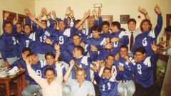 La plantilla del As Pontes que ascendi� a Segunda B en 1995