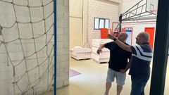 El Concello de Ribadavia mejora el pabelln municipal Maquins 