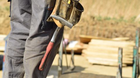 Trabajador en una obra