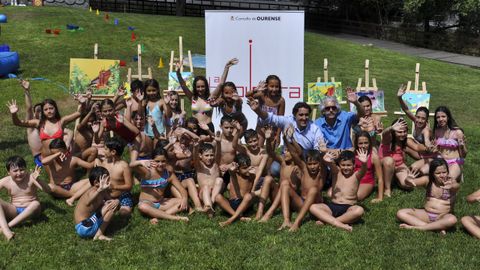 Fiesta de clausura del campamento tecnol�gico en La Molinera.