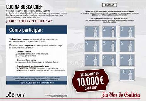 <span lang= es-es >Diez cupones</span>. Se publicar�n de lunes a viernes del 21 de enero al 1 de febrero.
