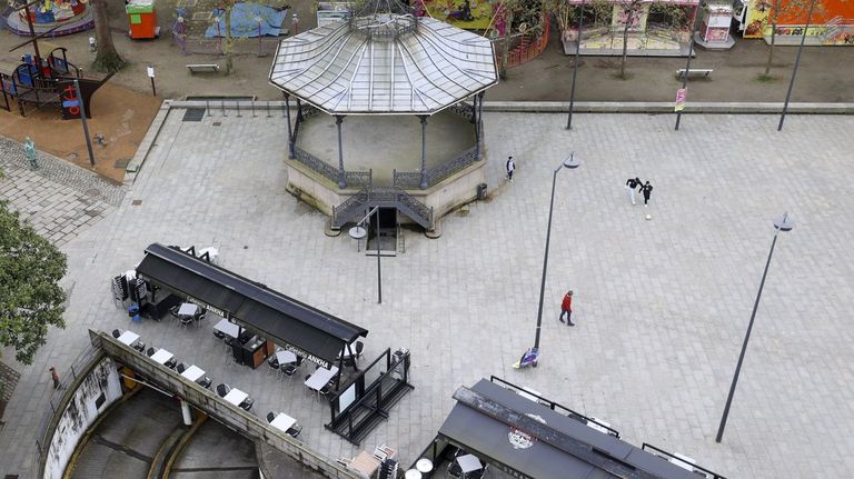 La�plaza de la Constituci�n, en una foto de archivo