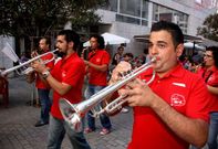 Los m�sicos de Cabo de Cruz ofrecieron incontables pasacalles por la localidad de Boiro.