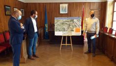 El vicepresidente Juan Cofi�o, visita las obras de saneamiento en Pilo�a