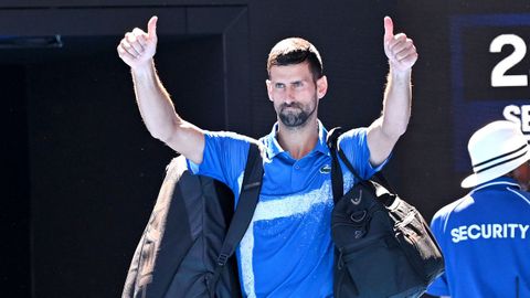 Djokovic tras retirarse en el Open de Australia