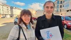 Los concejales del BNG de Vimianzo Lorena Su�rez y Benxam�n Queiro, en imagen de archivo