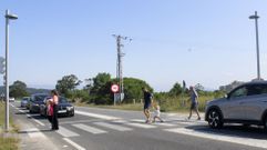 El sem�foro de la pol�mica en las salinas de Noalla, en Sanxenxo