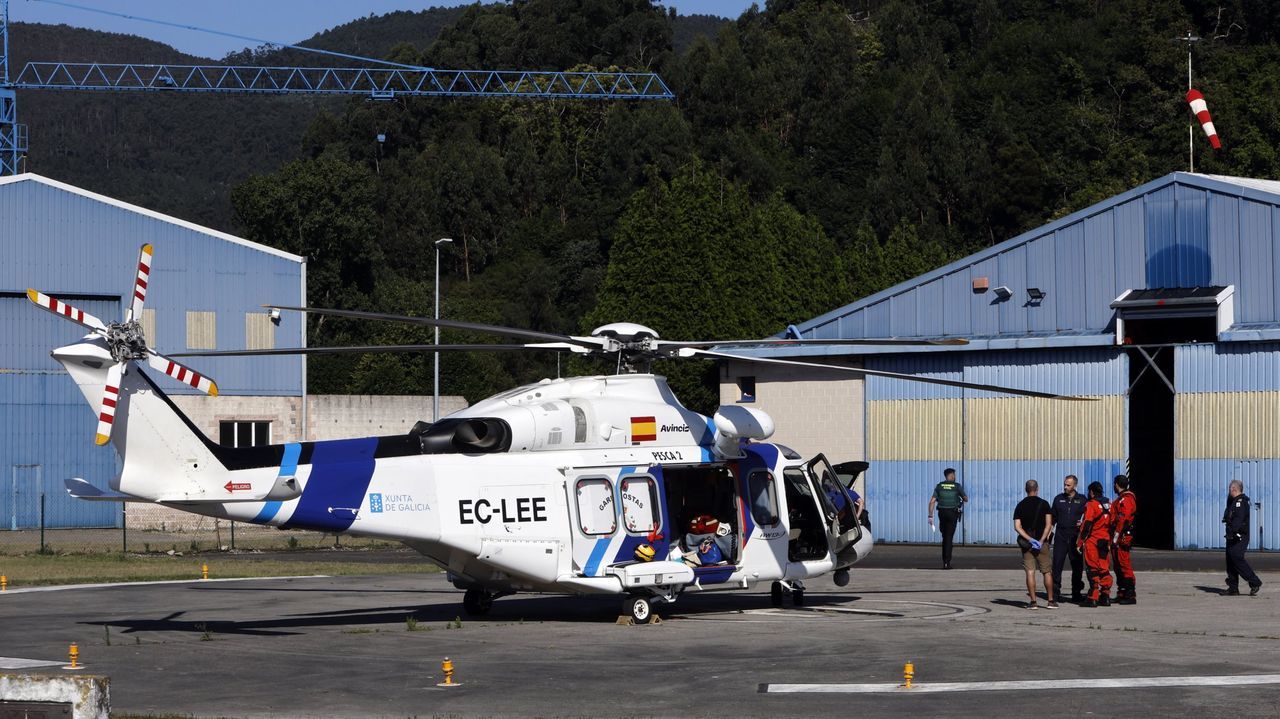 Evacuada en helicóptero una senderista que sufrió una indisposición en el Camiño dos Faros, en Malpica