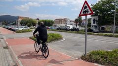 El detenido invadi� el carril bici en su particular road movie.