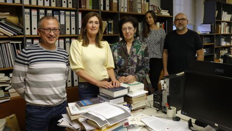 Membros do equipo de investigaci�n que elaborou a ferramenta no Centro Ram�n Pi�eiro.