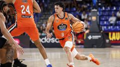 Caio Pacheco, en el encuentro del Leyma ante el Barcelona en el Palau.