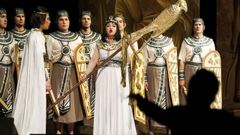 Imagen de archivo de una de las representaciones de Aida, de Verdi, que han podido verse en Galicia en aos anteriores