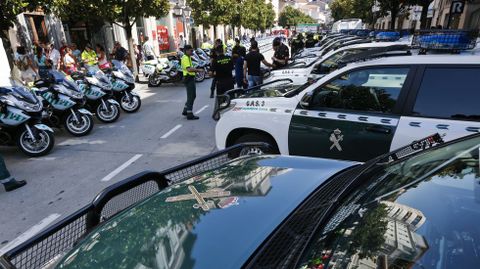 Guardia Civil, Polic�a Nacional y Polic�a Local se encargaron de la seguridad en el recorrido y en la salida