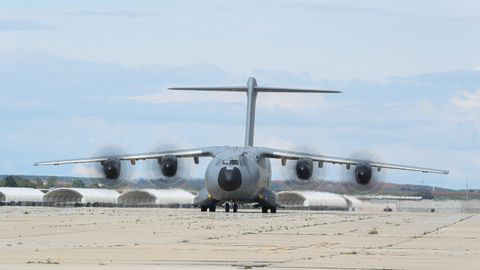 Un Airbus A400M del Ejército del Aire en la base aérea de Torrejón de Ardoz en una imagen de archivo