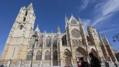 La piedra caliza de la catedral de Le�n resulta especialmente vulnerable a los agentes ambientales