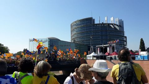 Movilizaci�n independentistas en Estrasburgo
