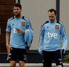 A la izquierda, Xavi y Alonso; a la derecha Cesc e Iniesta.